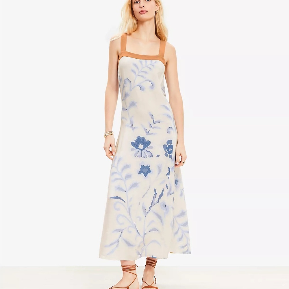 NWT LOFT Watercolor Maxi Dress